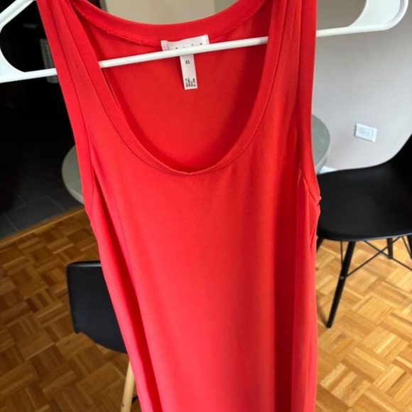 LEITH- CORAL SHIFT DRESS (EXTRA SMALL) - Picture 2 of 3